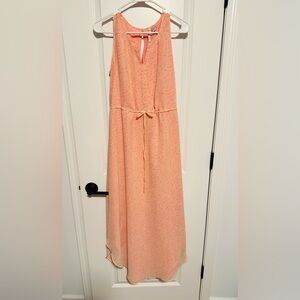 LC Lauren Conrad Peach Halter Sundress